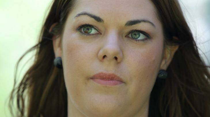 Greens Senator Sarah Hanson-Young: "Tony Abbott needs political cover on this issue and the way for him to achieve that is for a tri-partisan bill." Photo: Alex Ellinghausen