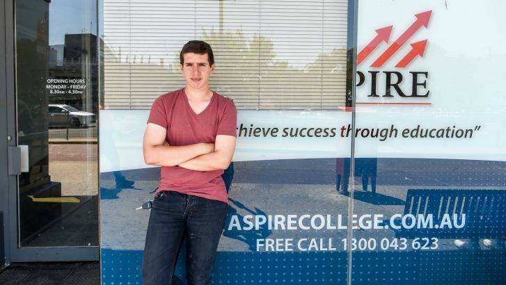 Aspire College closed last month leaving many students out of a course and out of pocket.  