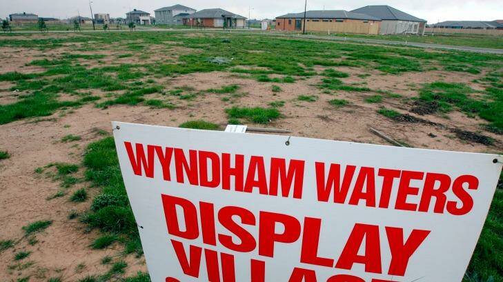 Growth area: the Wyndham Waters housing estate. Photo: Andrew De La Rue 