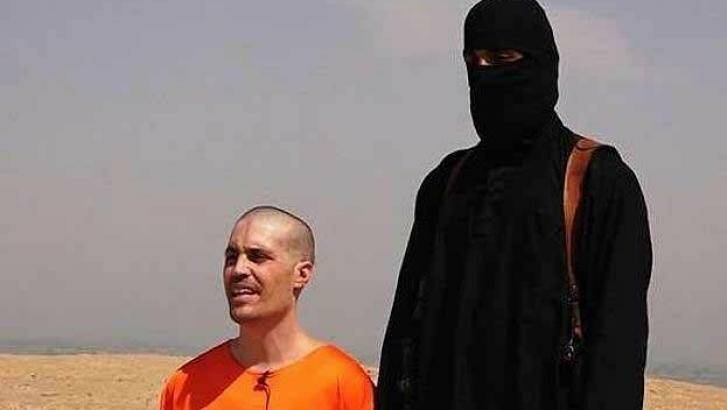 A still from a video purporting to show the execution of journalist James Foley. Photo: Twitter