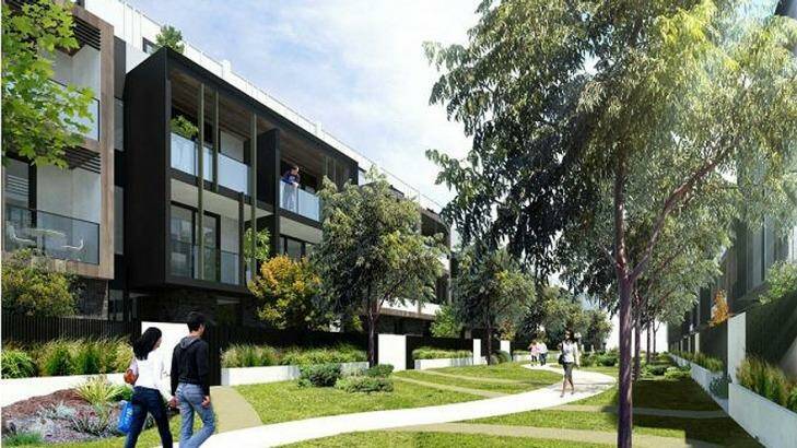 An artist's impression of the townhouse development approved for 19 Salmon Street, Port Melbourne. Photo: Supplied
