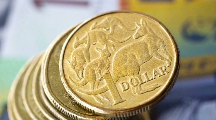 The Aussie has been losing ground against the greenback since Friday's aftermarket. Photo: Glenn Hunt