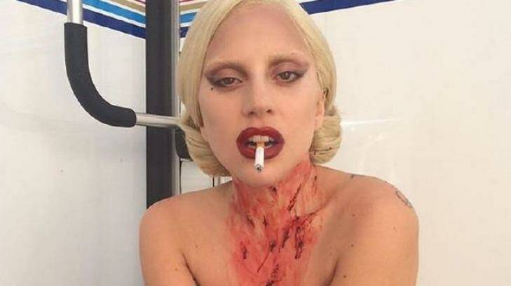 Lady Gaga reveals her American Horror Story look on Instagram.