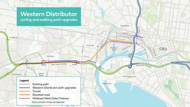 Western Distributor cycling and walking path upgrades will make life easier for cyclists.