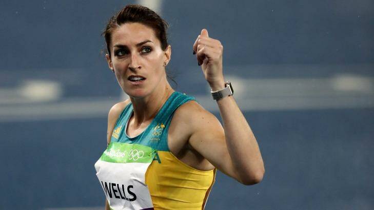 Canberra hurdler Lauren Wells has given Nitro Athletics the thumbs up. Photo: Cameron Spencer