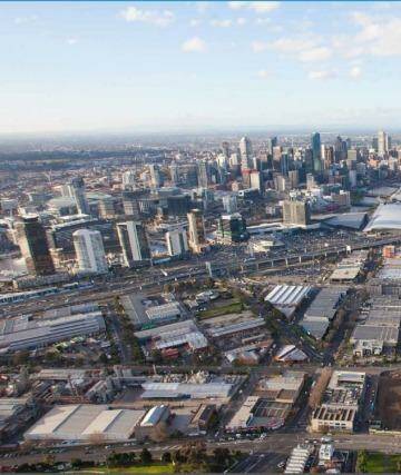 Blue collar location: The light industrial and warehouses of Fishermans Bend.