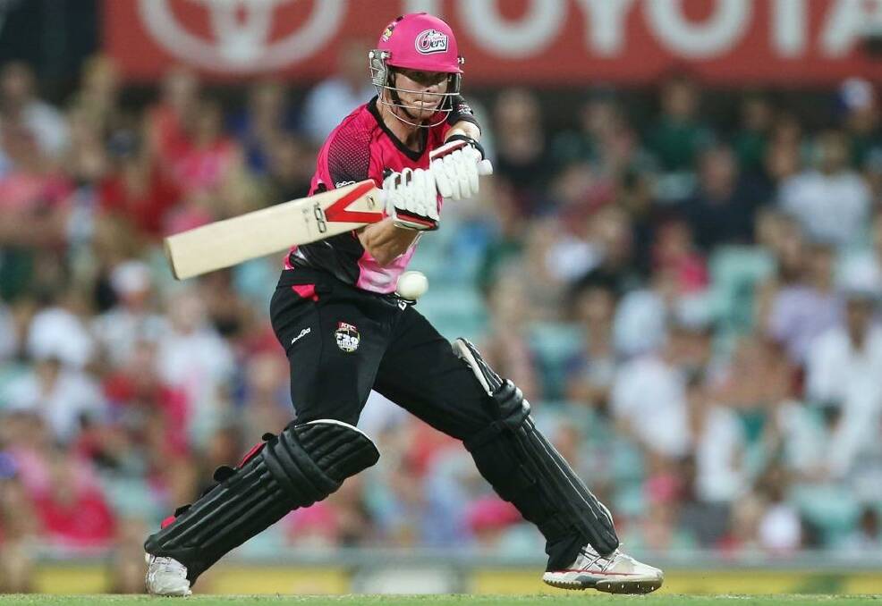 Back in pink: Steve Smith playing for the Sixers. Photo: Mark Metcalfe/Getty Images