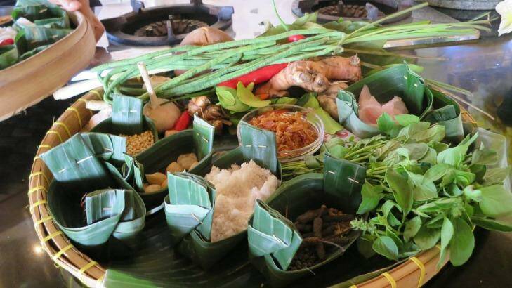 Ingredients at cooking demonstration, Ubud Food Festival. Photo: Jacqui Taffel