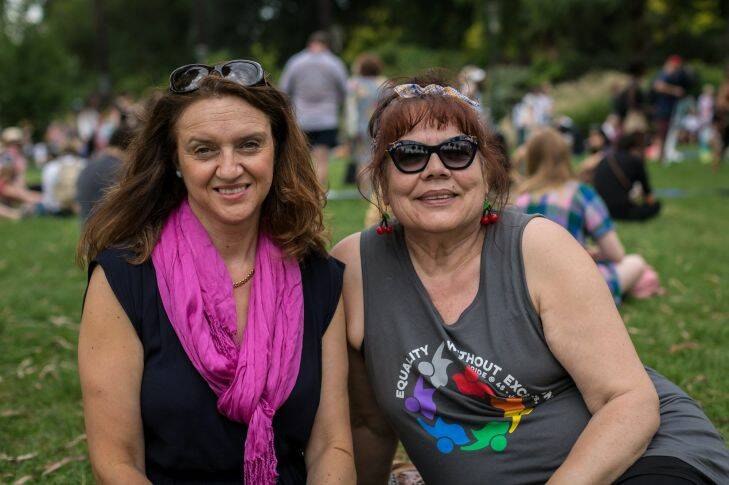 21.01.18 The Age
Melbourne
Photo shows Christine and Betsy at the Women??????s March on Melbourne held at Alexandra Gardens in the city.
Photo: Scott McNaughton