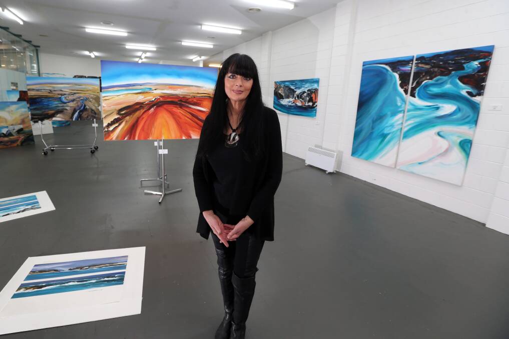The Sea & Me, an exhibition of coastal landscapes spanning 30 years by former south-west artist Judy Antill, has opened at 161 Koroit Street in Warrnambool. 150616DW21 Picture: DAMIAN WHITE