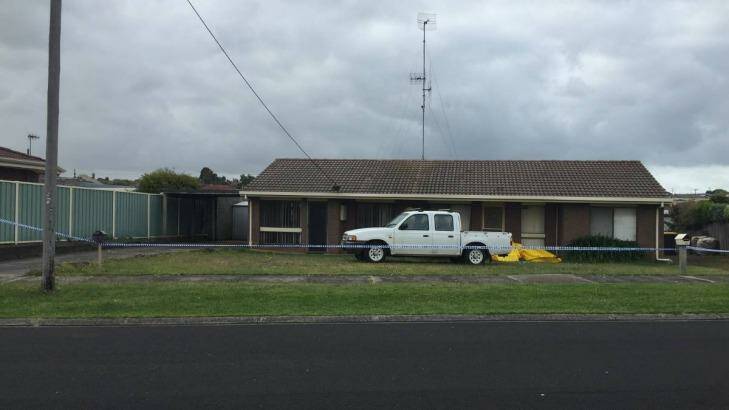 The Suzanne Crescent home has been declared a crime scene. Photo: Warrnambool Standard
