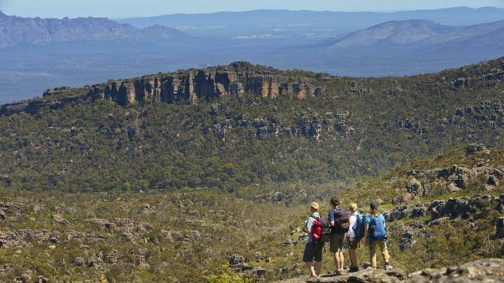 The girl fell six metres down an embankment while on a school camp at the Grampians. Photo: Parks Victoria