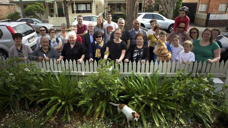 Residents are opposed to plans to build 10 apartments on two blocks in their street. Photo: Simon O'Dwyer