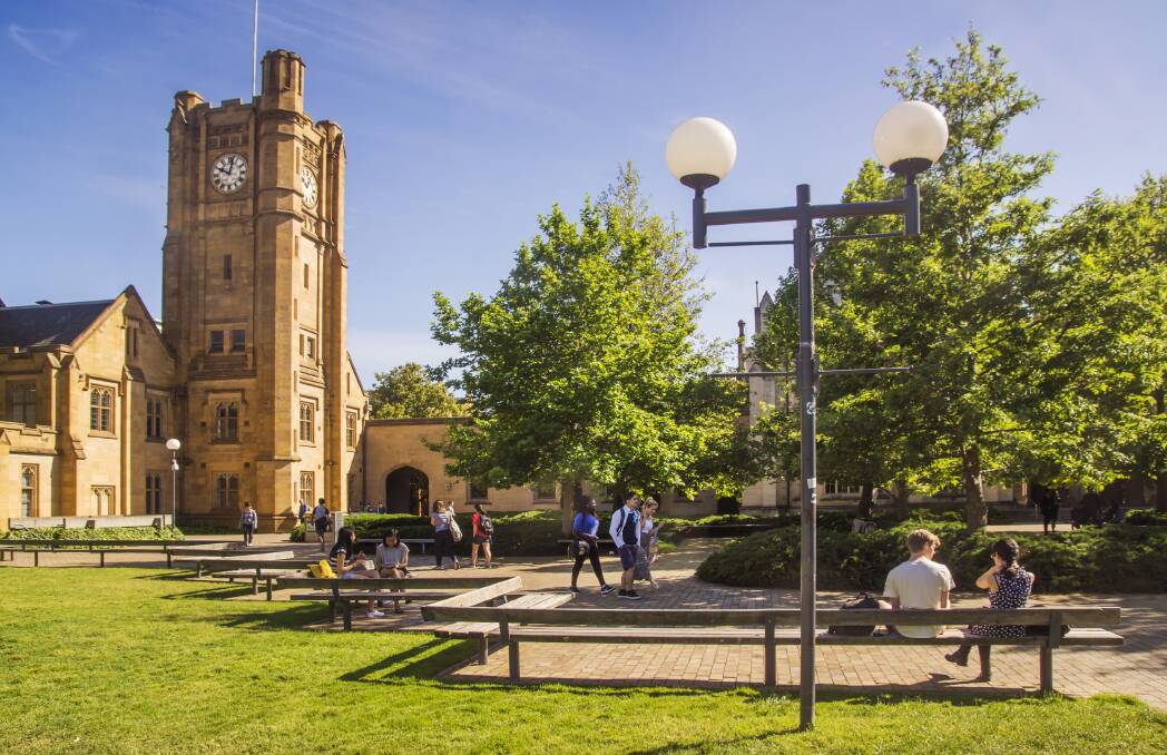 THROWING OPEN DOORS: The University of Melbourne invites people to explore their options as part of their Open Day. 