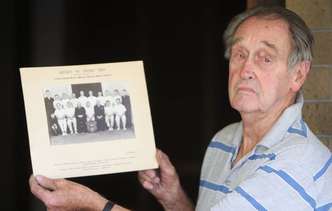 Ken Isles, 85, shared a 360-run partnership with his brother Stuart for Nestles in the 1949-50 season.