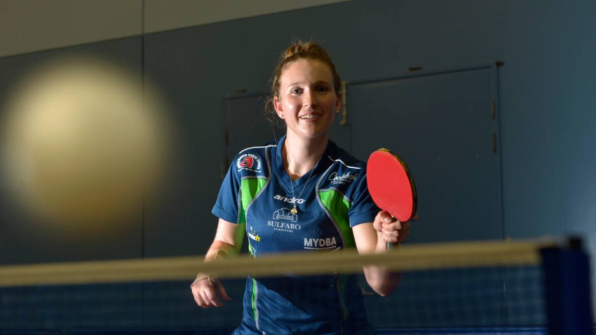 Hamilton table tennis export Melissa Tapper will complete a rare double when the Paralympian competes in the Commonwealth Games in Glasgow later this month. Picture: The Age