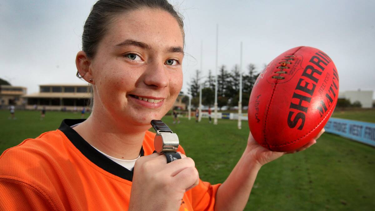 Kayla Hastings-Malone, 17, will officiate her 200th match this weekend. 