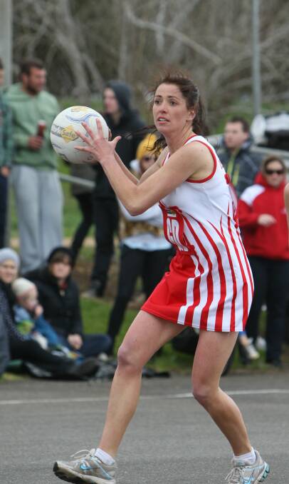 Sarah Higgins in her Dennington playing days when she won the WDFNL best and fairest.