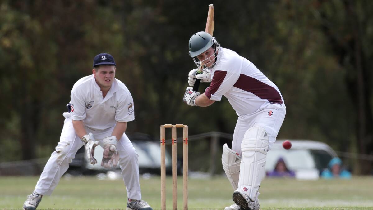 Pomborneit skipper Dave Murphy, lining up a shot in last year’s grand final against Mortlake, says his batsmen need to adjust if they want to make finals again this season.