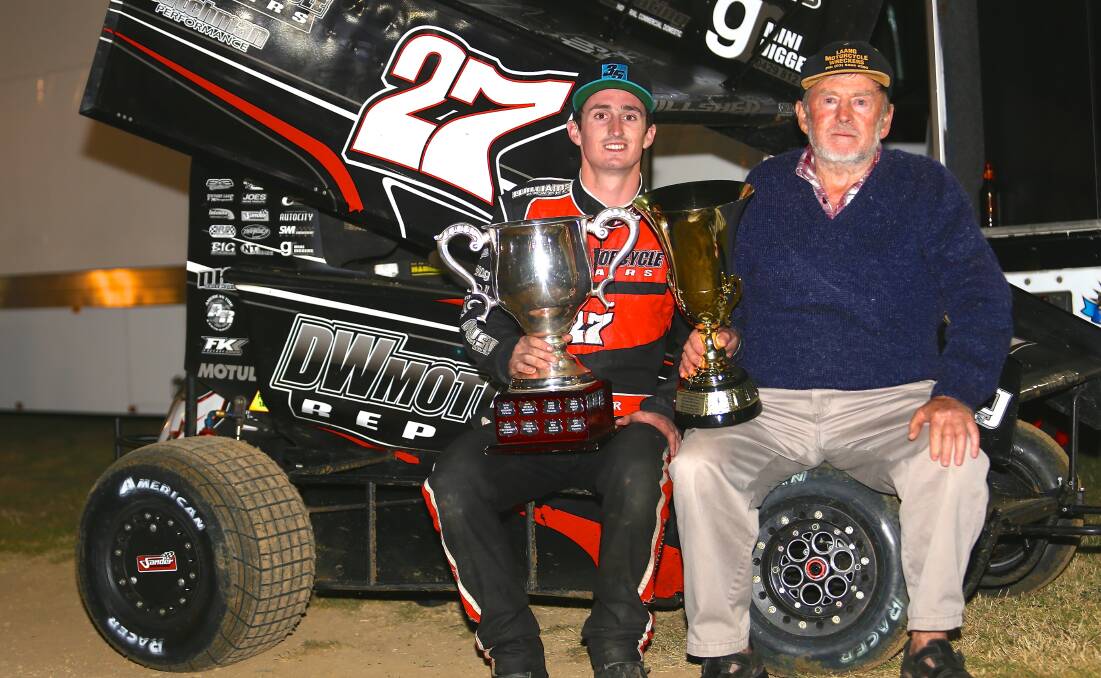 Dylan Willsher shares his Jack Willsher Cup victory with his grandfather and the man the race honours, Jack Willsher. 