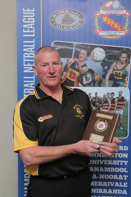 Russell Gleeson is the WDFNL volunteer of the year.