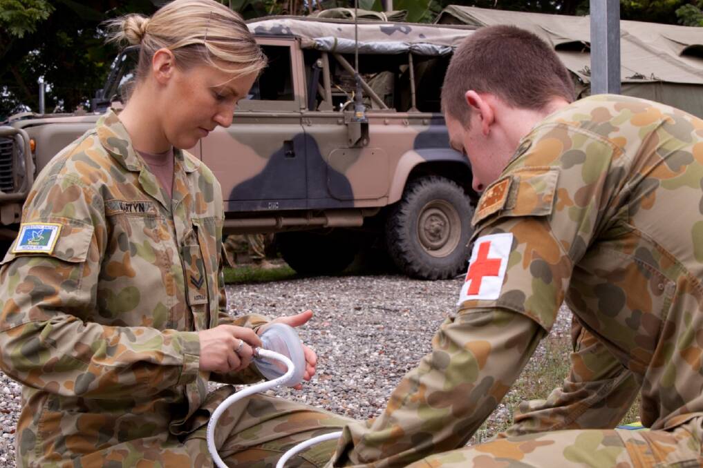 Learn new skills with the Army Reserves. Pic suppled by the ADF.