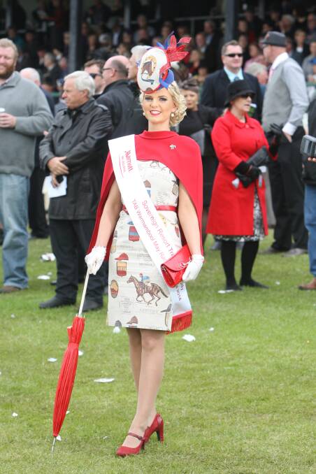 Traditional lady fashions winner Leah Habel. Picture: VICKY HUGHSON