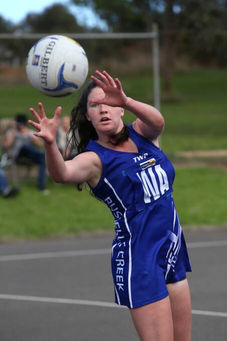WDFNL Round 4 netball: Russells Creek v East Warrnambool. Pictures: DAMIAN WHITE
