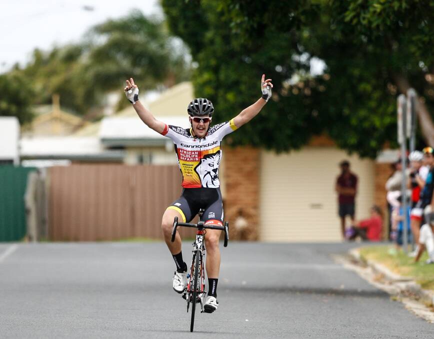 Mortlake cycling export Darcy Woolley is leading the Victorian Road Series and hopes to continue his winning form  on the national stage in Queensland this week. Picture: JARROD PARTRIDGE
