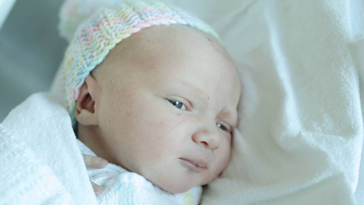 Vivienne Patrice O'Brien born on the 20/3/14 at the Base Hospital. Vivienne is a sister for Dylan (deceased), Reilly, 7, and Banksia, 4. Picture: VICKY HUGHSON 