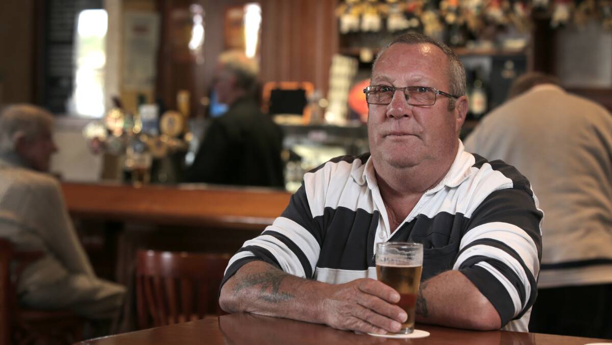 Port Fairy construction worker Phil Tuck, 60, is worried about the consequences of working on the tools for another 10 years if the retirement age is lifted to 70. Picture; ROB GUNSTONE