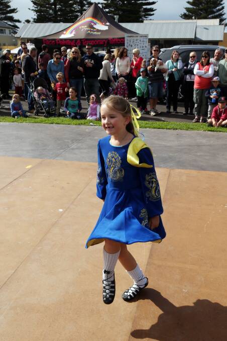 Emma Laughton, 8, from O'Shea-Ryan Academy of Irish Dance. Picture: DAMIAN WHITE