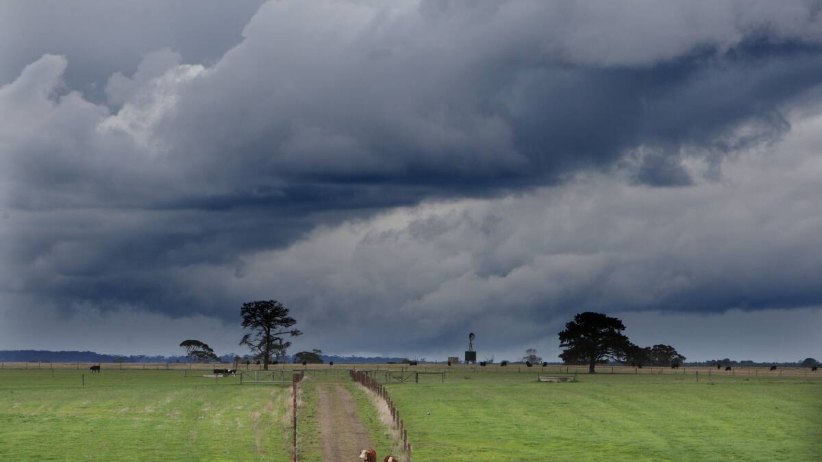 Storm clouds are expected to roll across the south-west on Wednesday