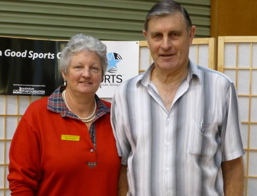 Mixed pairs winners Barbara Draffen and Robert McCrabb.