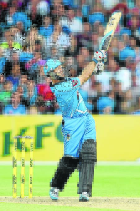 Tim Ludeman in aggressive form for the Strikers during the Big Bash League in January. Picture: GETTY IMAGES