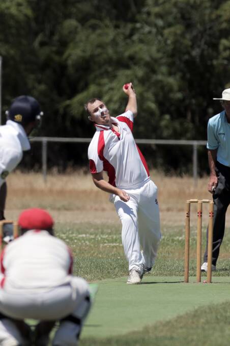 Swing bowler Connor Richardson is having his most productive season with the ball for Woodford, four years after moving to the club from Woolsthorpe. 150130AS22 Picture: AARON SAWALL