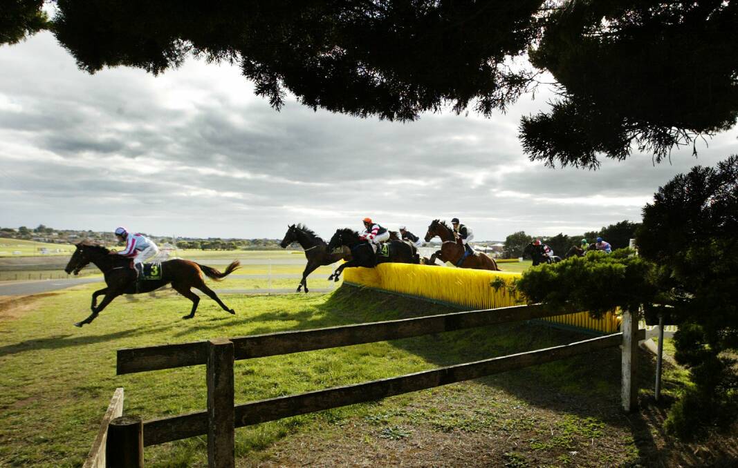 Proposed drainage works in Brierly Paddock will end the likelihood of heavy ground threatening future steeple events, including the iconic Brierly Steeplechase at the annual May Racing Carnival. 080429GW56