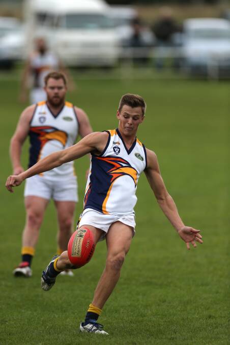 North Warrnambool Eagles midfielder Sam McLachlan is among a host of onball options for Hampden interleague selectors when they finalise a side to play the Murray league. 150503DW78 Picture: DAMIAN WHITE