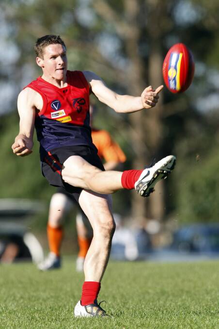 Andrew Blake in action with Timboon Demons.