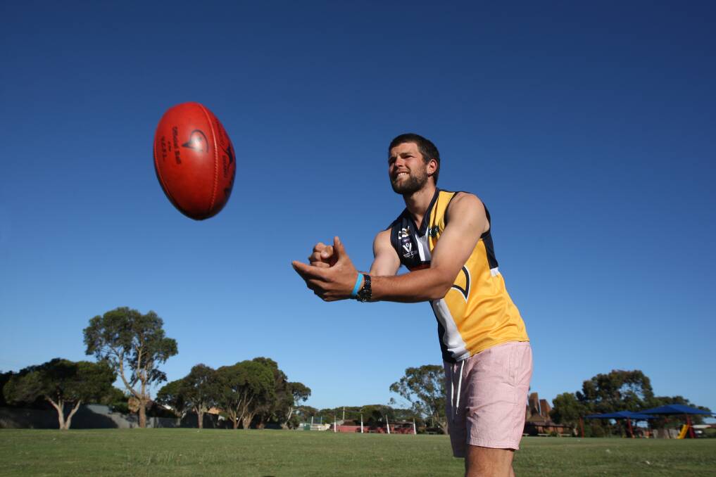 Dylan Parish is joining North Warrnambool Eagles for the 2015 HFNL season. 141121AS40 Picture: AARON SAWALL