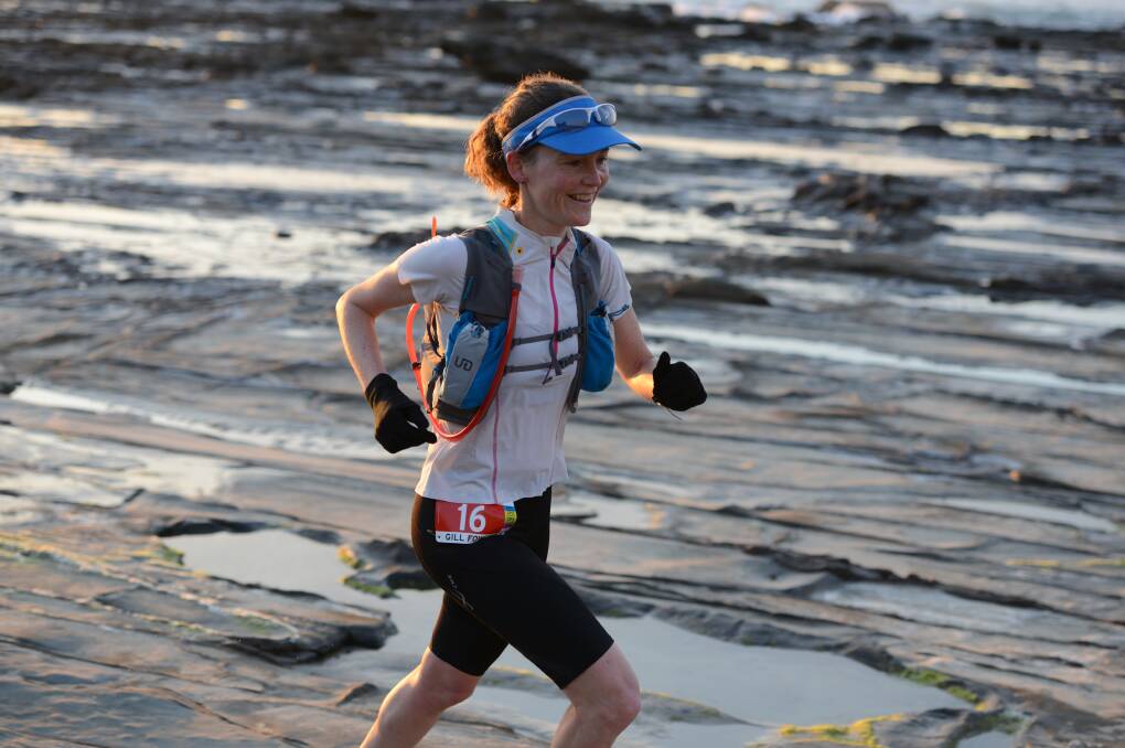 Sydney runner Gill Fowler won the women’s section. Picture: BRETT SAXON
