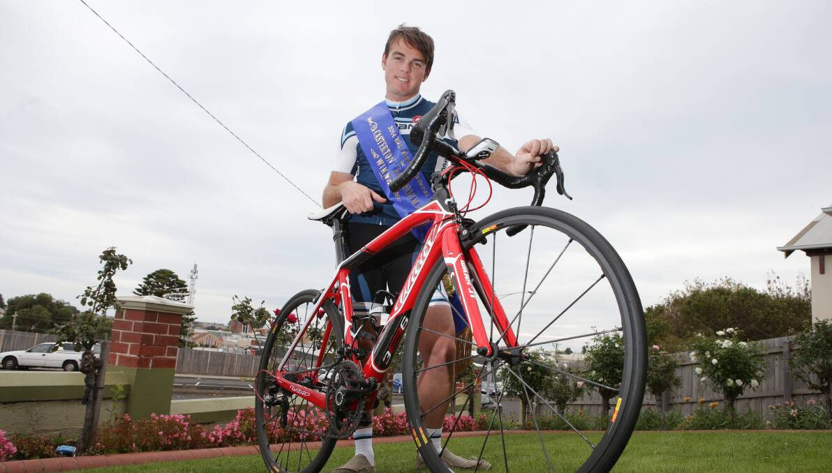 Warrnambool cyclist Hayden Brodie took out the Wal Smith Casterton 50 on Saturday. 