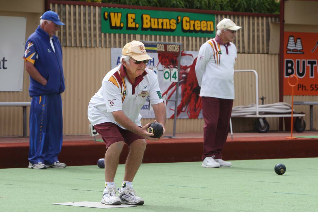 Max Saunders bowls for Timboon against Warrnambol Blue.  141025AS57 Picture: AARON SAWALL