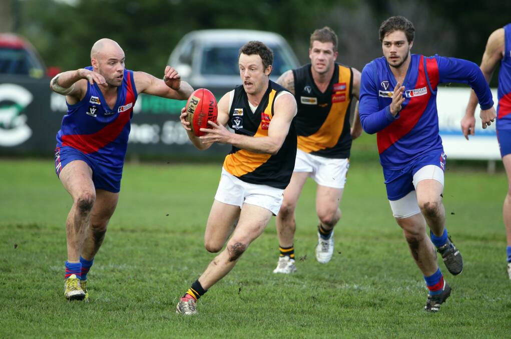 Jake Dignan has been a welcome addition to the Tigers midfield this season. 140621DW61 Picture: DAMIAN WHITE