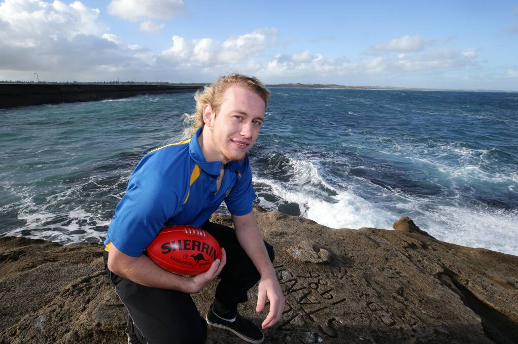 Deakin University footballer and marine science student James Crawford is no stranger to the sea, growing up on Flinders Island, in Bass Strait.