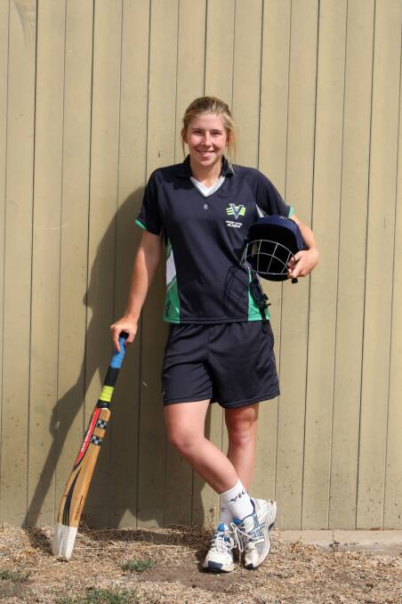 Gifted athlete Georgia Wareham has put away the football, possibly for good, and settled on cricket as her sporting focus. 140219LP15 Picture: LEANNE PICKETT
