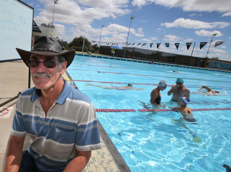 Denys Dodd is giving the pool a miss on Sunday in favour of a five-kilometre pond swim at Morwell. 130130DW01 Picture: DAMIAN WHITE