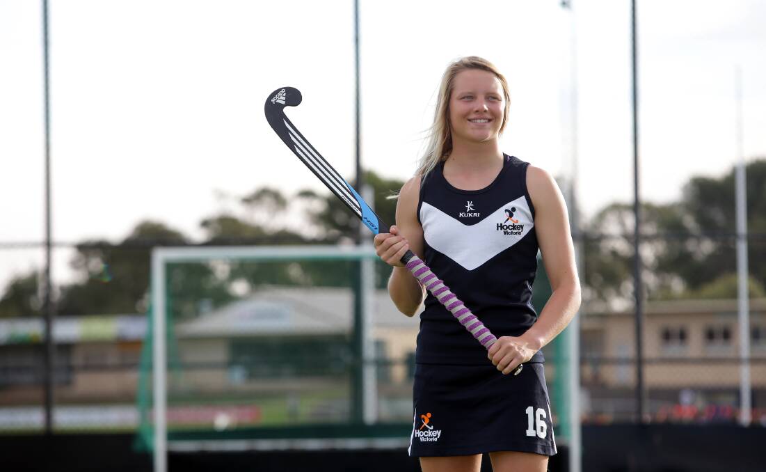 After playing in the under 21 Australian championships, Madi Ratcliffe has shown she has a bright future in hockey.
140401DW48 Picture: DAMIAN WHITE