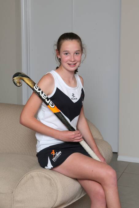 Warrnambool’s Terri-Lynn Drummond has been selected to represent Victoria in the under 15 national hockey championships on the Gold Coast this month. 150326AS22 Picture: AARON SAWALL