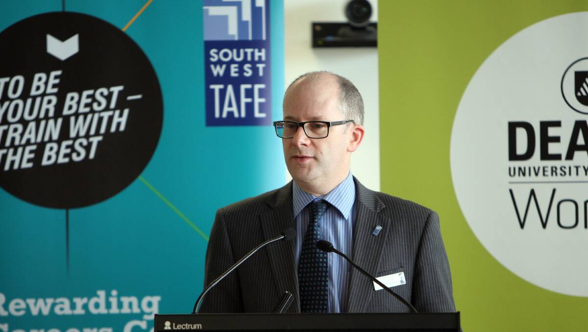 South West TAFE CEO Peter Heilbuth: common goals. 